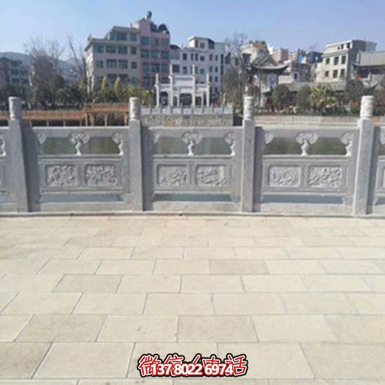 精美大理石雕塑欄桿，裝點(diǎn)戶(hù)外園林景觀(guān)