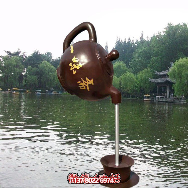 大型仿銅玻璃鋼懸空流水?dāng)[件，點綴園林景觀