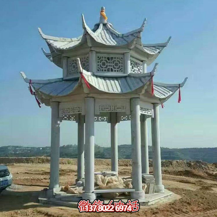 中式雙層涼亭，傳承傳統(tǒng)文化美學