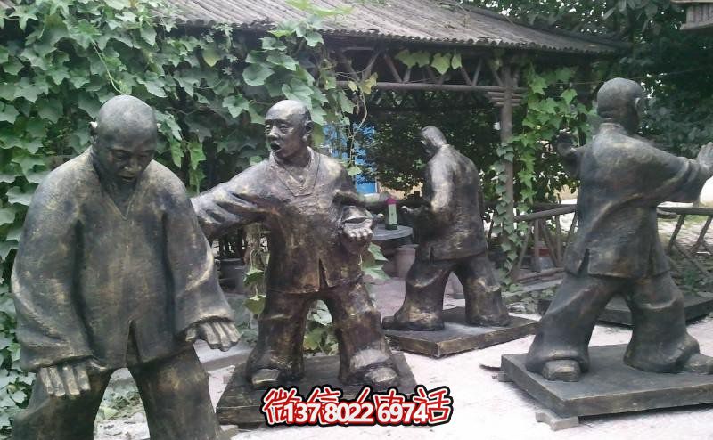 玻璃鋼雕塑景觀(guān)，為廣場(chǎng)練功夫人注入靈動(dòng)之物