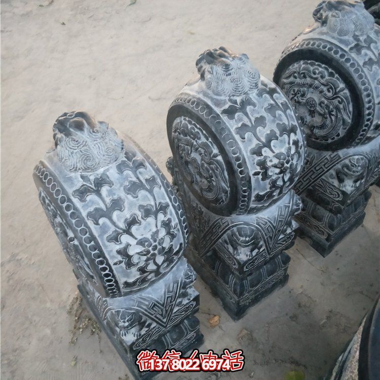青石門(mén)口石雕抱鼓雕塑