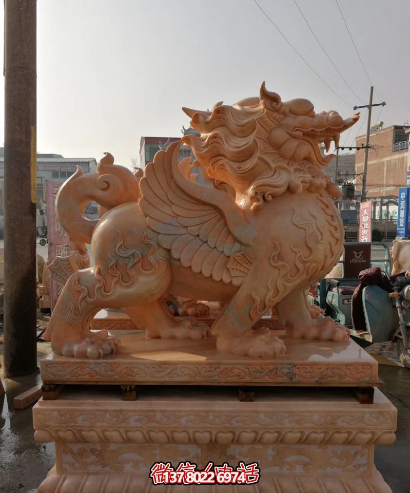 戶(hù)外園林景觀(guān)大型神獸景觀(guān)會(huì)飛的貔貅雕塑