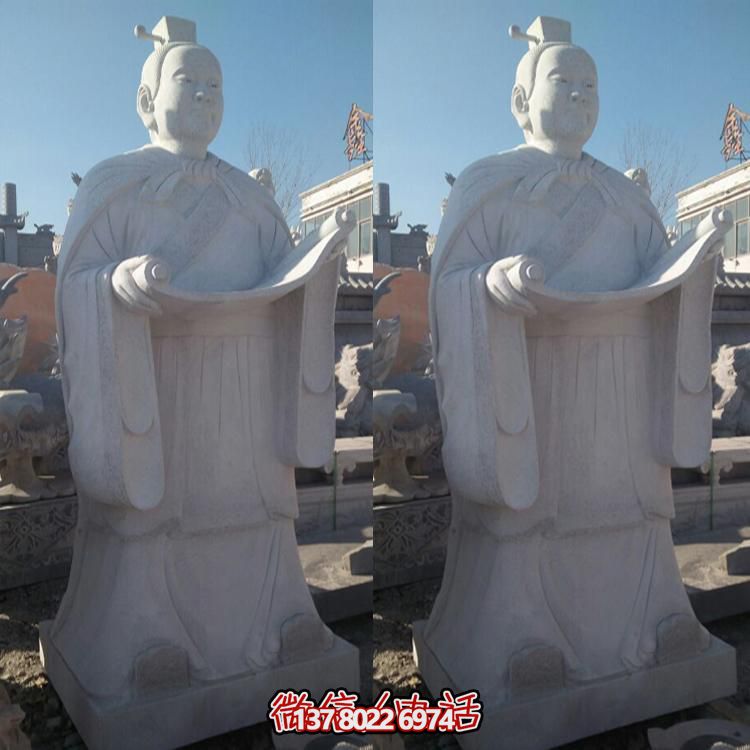 大理石雕刻古代人物雕塑景區(qū)戶外廣場擺件