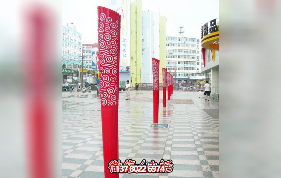 廣場(chǎng)公園玻璃鋼仿真戶外火炬雕塑