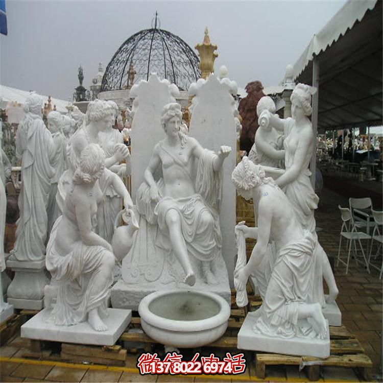 當(dāng)老師石雕戶(hù)外城市西方人物景觀擺件