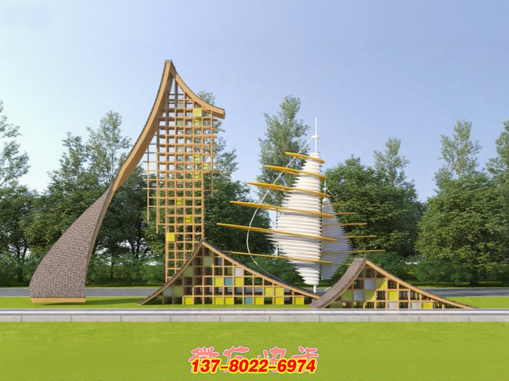 鏡光疊韻：不銹鋼與自然的景觀對(duì)話